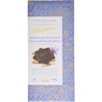 whittakers artisan collection chocolate block sea salt, caramel & saffron 100g