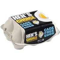 hens choice eggs half dozen barn mixed grade 6pk