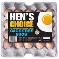 hens choice eggs 20pk cage free barn eggs 20pk