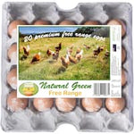 natural green eggs 20pk free range 20pk