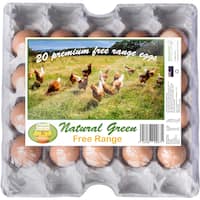 natural green eggs 20pk free range 20pk