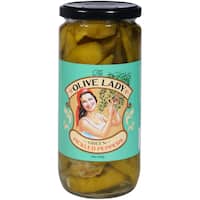 the olive lady pickled peppers green 500g