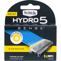 schick hydro 5 sense razor blades energise 4pk