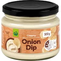 countdown dip creamy onion 300g