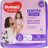 Huggies Ultra Dry Nappy Pants Girl Size 4 (9-14Kg)