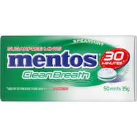 mentos clean breath mints spearmint 35g