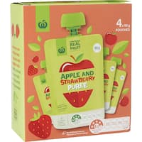 countdown fruit puree apple & strawberry 4pk