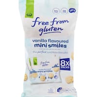 free from gluten biscuits vanilla mini smiles 8pk