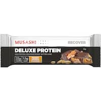 musashi deluxe protein nutrition bar peanut crunch 60g