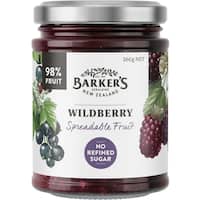 barkers spreadable fruit wild berry no refined sugar 260g