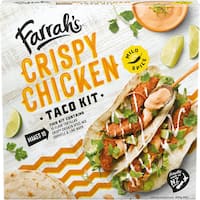 farrahs mexican crispy chicken taco kit 405g