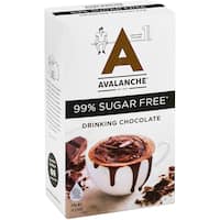 avalanche drinking chocolate 99% sugar free 200g 10 sachets