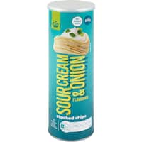 countdown potato chips sour cream & onion 160g