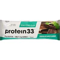 horleys protein 33 low carb nutrition bar choc mint 60g
