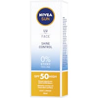 nivea sun face uv shine control sunscreen spf50 50mL