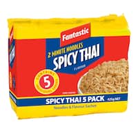 fantastic 2 minute instant noodles multi pack spicy thai 5pk