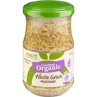 macro organic mustard whole grain 200g