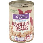 macro organic cannellini beans no added salt 425g