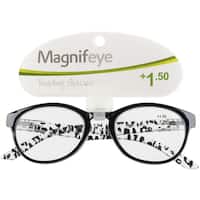 magnifeye reading glasses style f +1.50 1ea