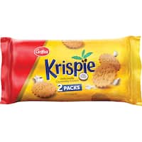 griffins krispies plain biscuits coconut 2 x 250g pks