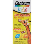 centrum kids incremin iron oral liquid cherry flavour 200mL