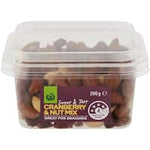 snack pots fruit & nut mix cranberry & nut medley 200g