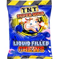 tnt super sour sweets liquid filled chews 150g