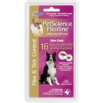 pet science flealine flea treatment medium dog 134mls each 2pk