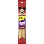 schmackos chomp n chew dog treats with beef large 60g