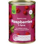 countdown raspberries in syrup 410g