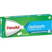 panadol optizorb pain relief tablets 20pk