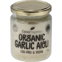 ceres organics aioli garlic egg free & vegan 235g