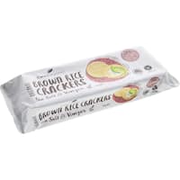 ceres organics brown rice crackers salt & vinegar 115g