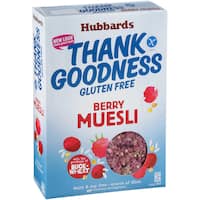 hubbards thank goodness muesli berry gluten free 350g