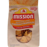 mission corn chips cheesy nachos 230g