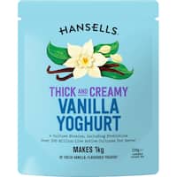hansells thick & creamy yoghurt base vanilla 220g