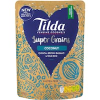 tilda super grains coconut 220g