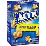 act i i microwave popcorn butter 255g 3pk