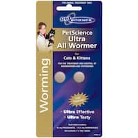 pet science ultra cat worm treatment all wormer 2pk