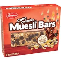 griffins muesli bars chocolate chippie 180g 6pk