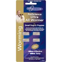 pet science ultra dog worm treatment all wormer for small dogs 4pk