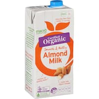 macro organic almond milk  1L