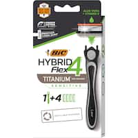 bic hybrid flex 4 disposable shavers mens 4pk