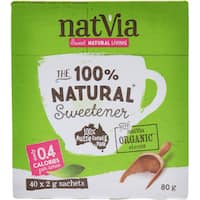natvia sugar substitute stick 80g 40pk