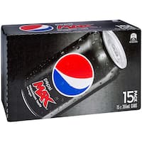 pepsi max soft drink 355ml 15pk
