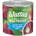 wattie's beetroot sliced with no added salt 450g