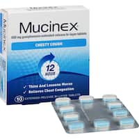 mucinex chesty cough fast effective tablets 10pk
