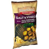 heartland potato chips salt & vinegar 150g