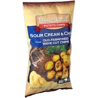 heartland potato chips sour cream & chives 150g
