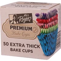mrs rogers baking cups premium thick 50pk